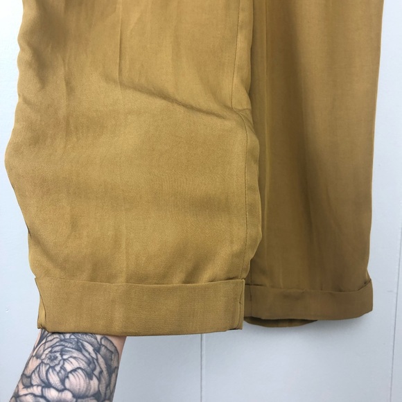 Zara Beige Mid-Waist Trousers - Picture 6 of 8